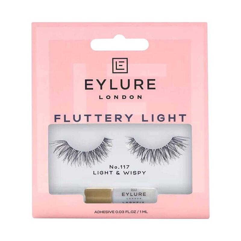 

Eylure Fluttery Light Light & Wispy Eyelashes, No.117, Black