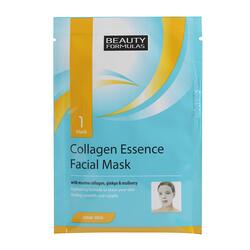 Beauty Formulas Collagen Essence Facial Mask, 1 Mask