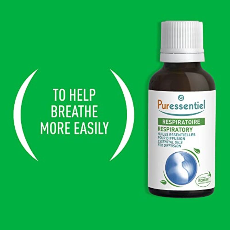 Puressentiel Respiratory Diffusion Blend Pure Essential Oils, 30ml