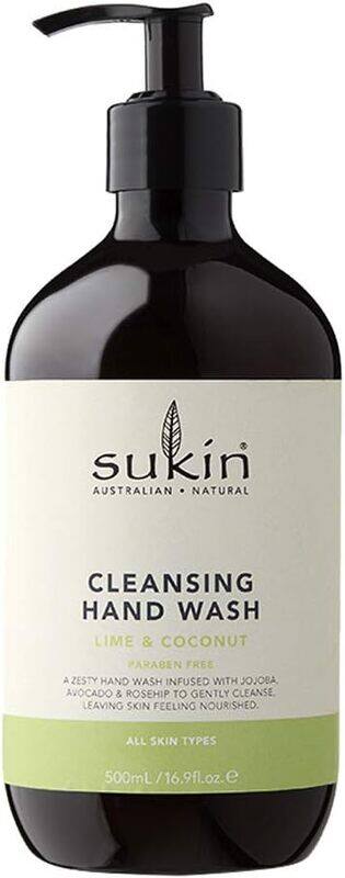 

Sukin Cleansing Hand Wash Lime & Coconut, 500ml