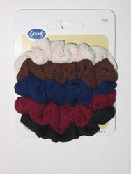 Goody Small Ribbed Knit Ponytailers, 5 Pieces