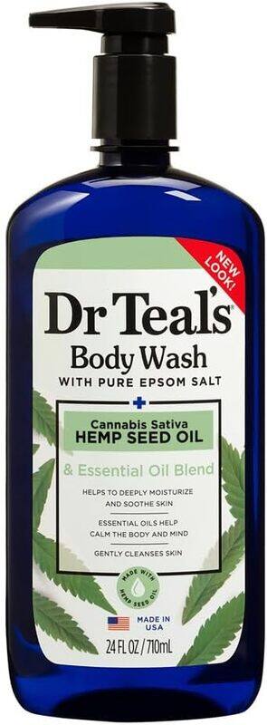 

Dr Teal's Dr. Teal's Epsom Salt Body Wash Cannabis Sativa Hemp Seed Oil, 710ml