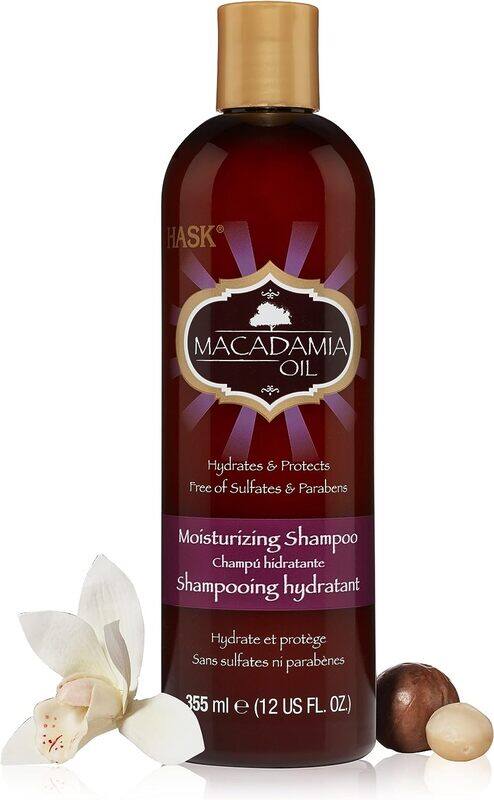 

Hask Macadamia Oil Moisturizing Shampoo for All Hair Types, 355ml