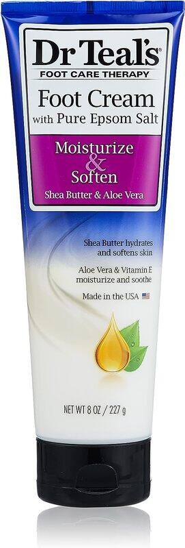 

Dr Teal'S Epsom Salt Foot Cream Shea Butter & Aloe Vera, 227g