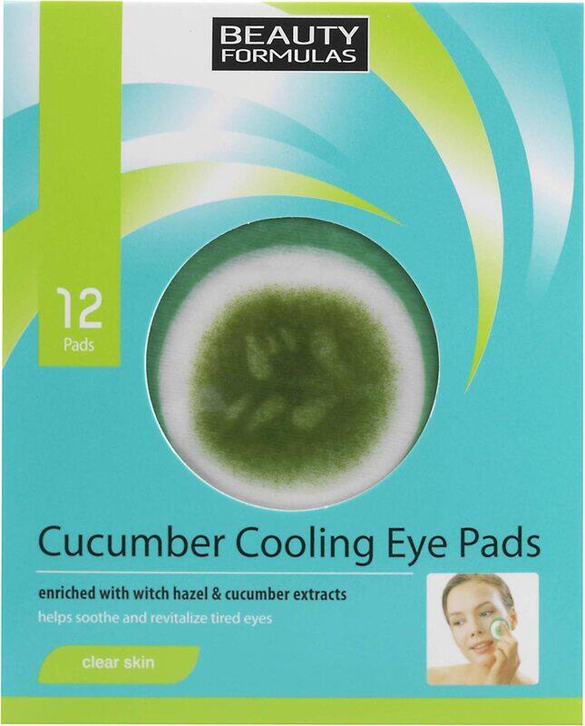 

Beauty Formulas Cucumber Cooling Eye Pads, 12 Pads