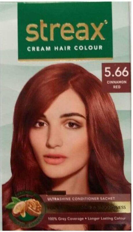 

Streax Hair Color, Cinnamon Red 5.66