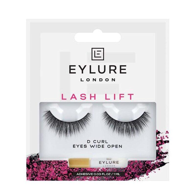 

Eylure Lash Lift D Curl Eyelashes, Eyes Wide Open, Black