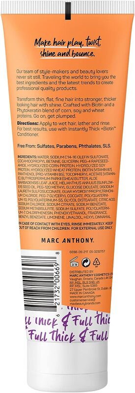 Marc Anthony Instantly Thick+ Biotin Shampoo, 250ml