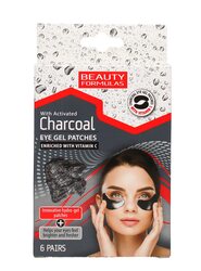 Beauty Formulas Charcoal Eye Gel Patches, 6 Pairs