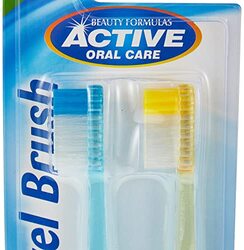 Beauty Formulas Active Oral Care Travel Toothbrush, Assorted Colour, 2 Piece