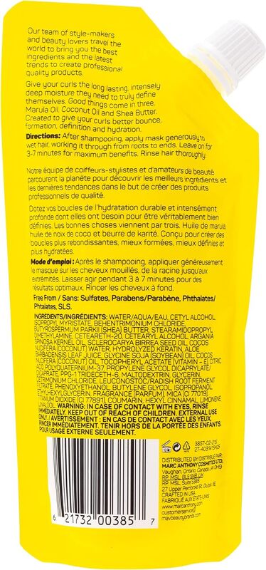 Marc Anthony Strictly Curls 3X Moist Deep Treatment Mask, 150ml