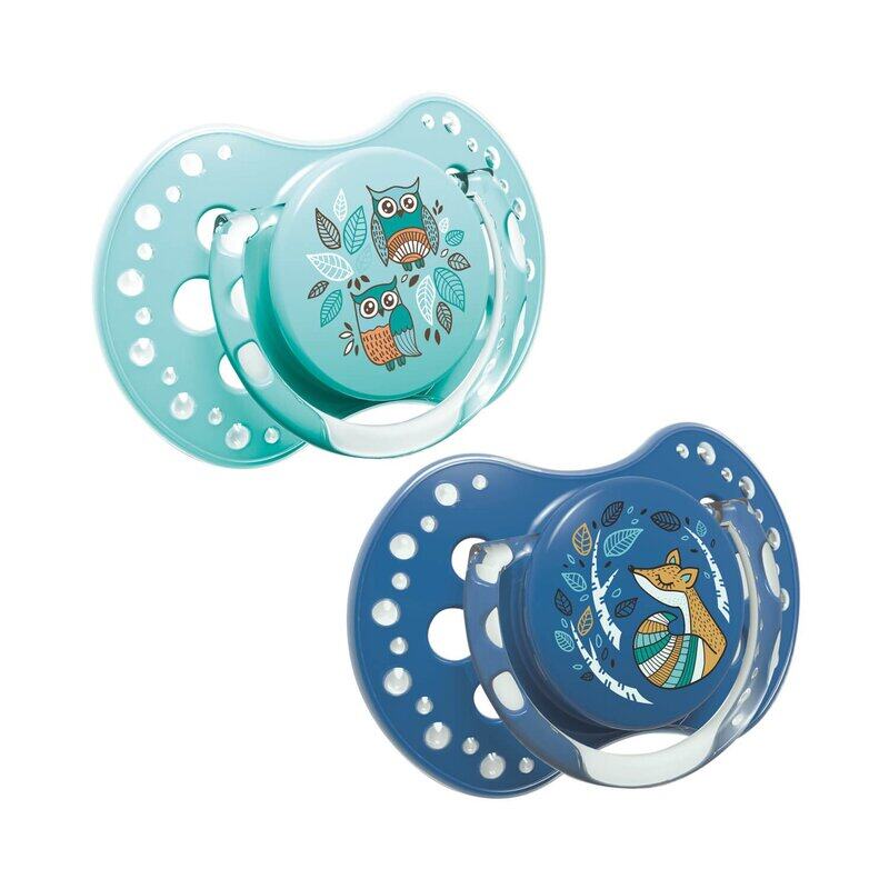 

Lovi Silicone Folky Dynamic Soother, 2 Pieces, Multicolour