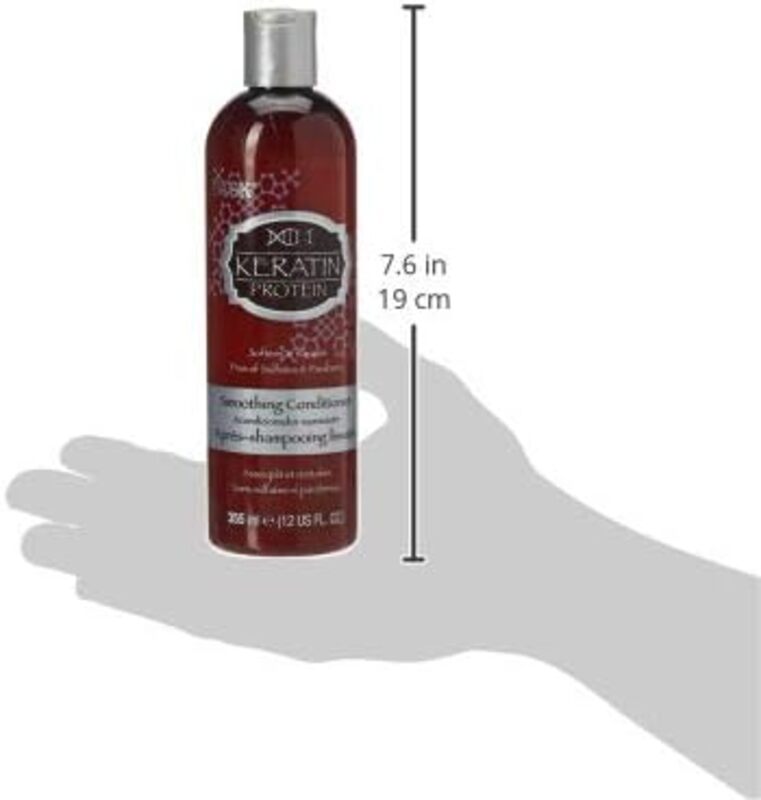 Hask Keratin Protein Smoothing Conditioner for Damaged Hair, 355ml