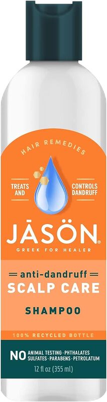 Jason Anti Dandruff Scalp Care Natural Treatment Shampoo, 355ml