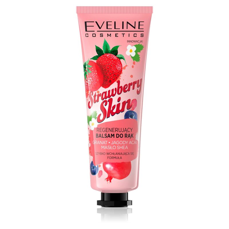 Eveline Cosmetics Strawberry Skin Regenerating Hand Balm, 50ml