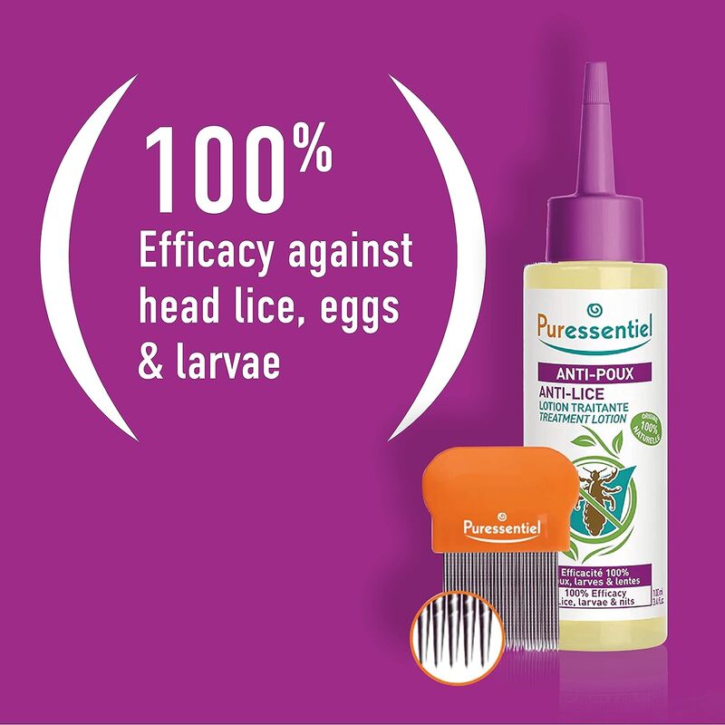 Puressentiel Anti-Lice Hair Treatment Shampoo + Comb, 150ml