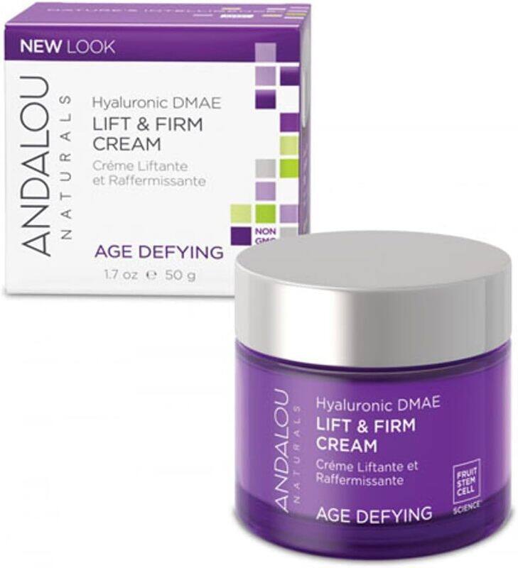 

Andalou Naturals Hyaluronic Dmae Lift Firm Skin Cream for Age Defying, 1.7oz