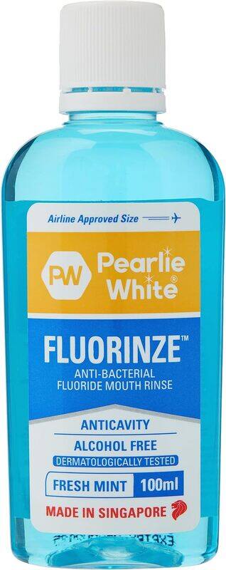 

Pearlie White Fluorinze Mouthwash, 100ml