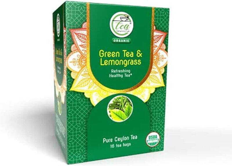 

Tea Connection Org Green Tea & Lemongrass, 16 Tea Bags