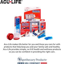 Acu-Life Pill Crusher and Container, Red