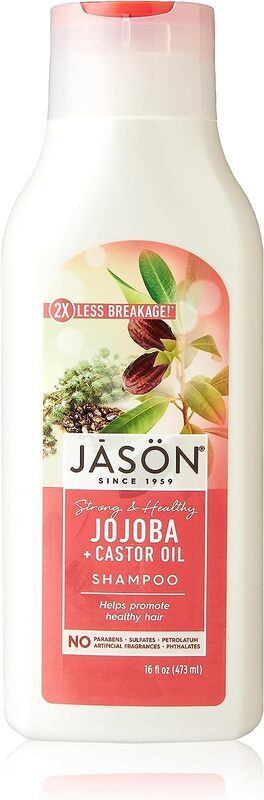 Jason Natural Organic Jojobo Castorl Oil Shampoo, 473ml