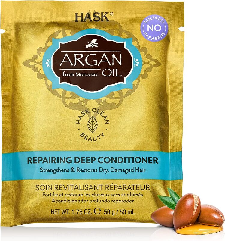 Hask Argan Oil Intense Deep Conditioning Hair Treatment for Dry Hair, 50g