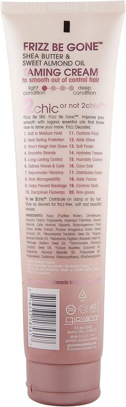 Giovanni 2Chic Frizz Be Gone Taming Cream, 5.1oz