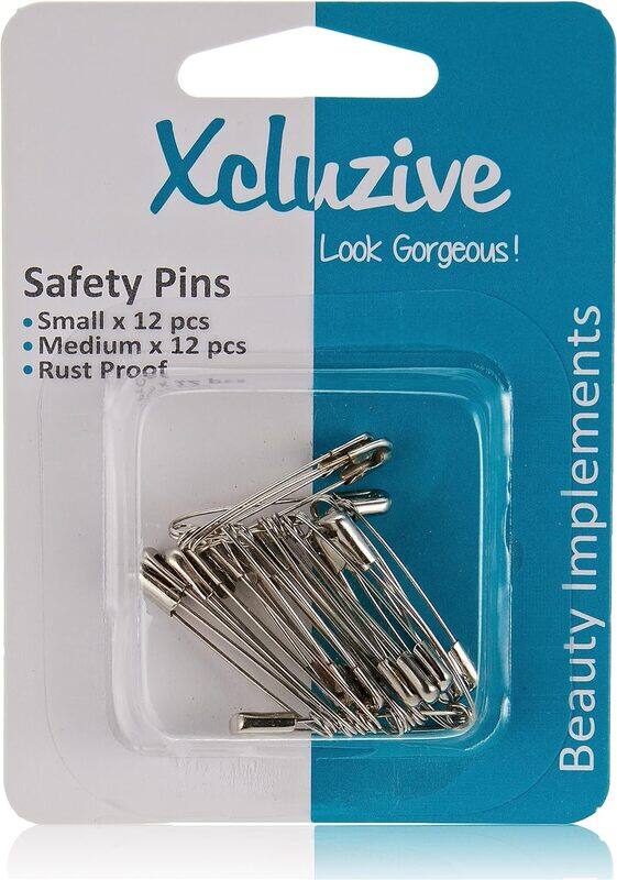 

Xcluzive Safety Pins, 24 Pieces