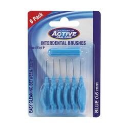 Beauty Formulas Active Oral Care Interdental Brushes, 0.6mm, 6 Pieces