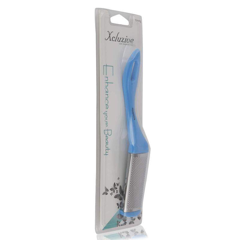 

Xcluzive Pedicure File With Metal Grater, Blue/Silver