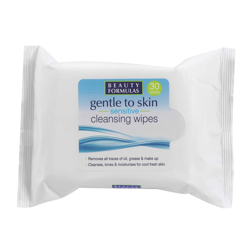 

Beauty Formulas Gentle To Skin Sensitive Cleansing Wipes, 30 Sheet