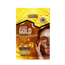 Beauty Formulas Nourishing Gold Facial Mask With Honeycomb, 1 Mask