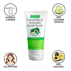 Beauty Formulas Refreshing Cucumber & Avocado Facial Scrub, 150ml