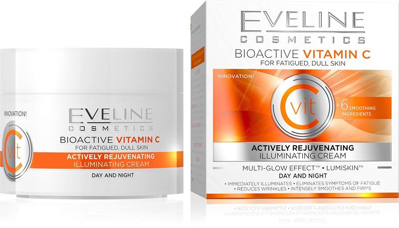 Eveline Cosmetics Actively Rejuvenating Day/Night Face Cream with Vit C, 50ml