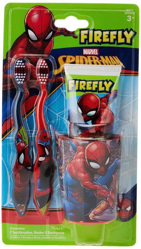 

Firefly Marvel Spiderman Toothbrush with Toothpaste, 3 Piece