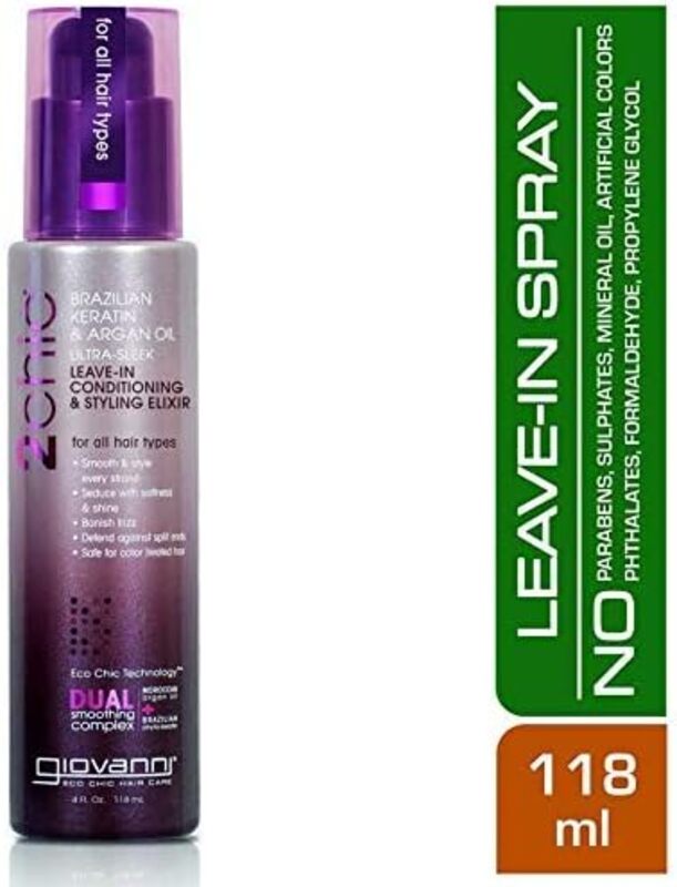 Giovanni 2Chic Brazilian Keratin & Argan Oil Ultra for Damaged Hair, 118ml