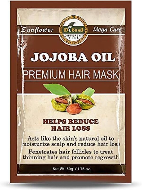 Difeel Premium Jojoba Oil Deep Conditioning Hair Mask for Dry Hair, 50g