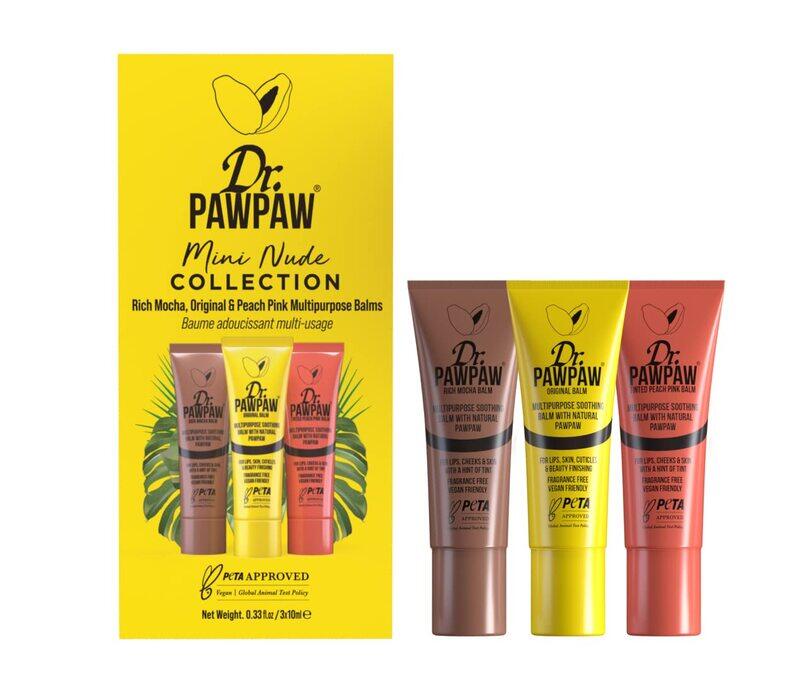 

Dr. Pawpaw Mini Nude Trio Multipurpose Balm Set, Multicolour