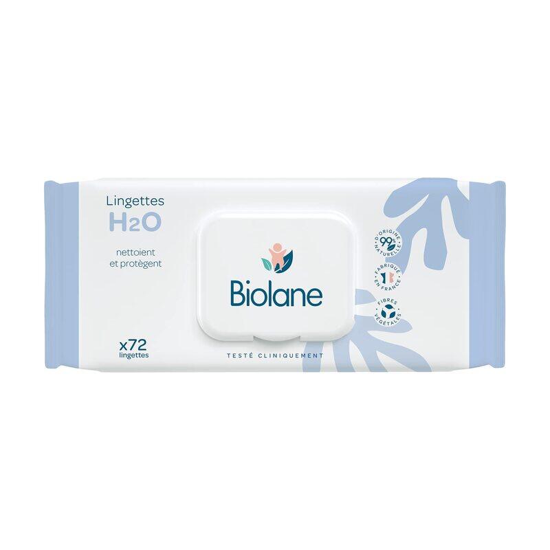 

Biolane 72 Wipes Thick H2O Baby Wipes for Kids