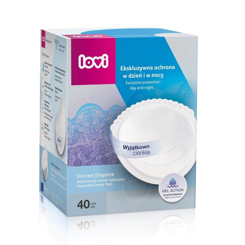 

Lovi Discreet Elegance Breast Pads, 40 Pieces, White
