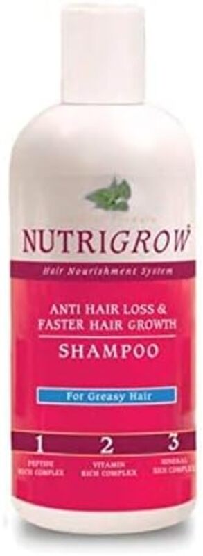 Nutrigrow Anti Hair Loss & Faster Growth Shampoo for Greasy Hair, 300ml