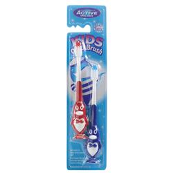 Beauty Formulas Active Oral Care Kids Penguin Quick Brush, 2 Pieces