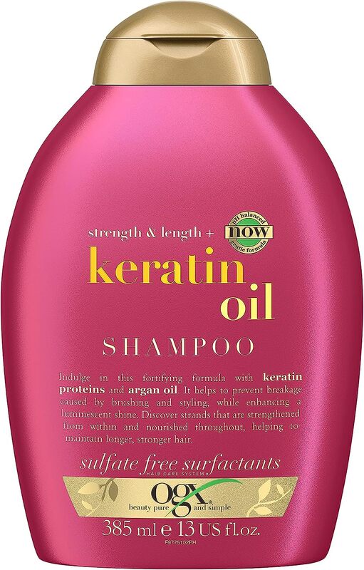 Ogx Strength & Length + Keratin Oil Shampoo, 385ml