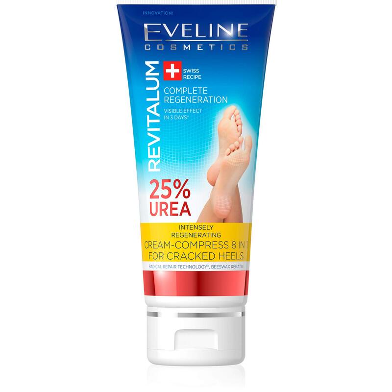 Eveline Cosmetics Revitalum Cream Compress 8-in-1 for Cracked Heels, 75ml