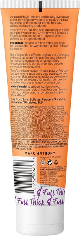 Marc Anthony Instantly Thick+ Biotin Shampoo, 250ml