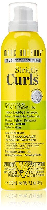 Marc Anthony 7-in-1 Strictly Curls Perfect Curl Treatment Foam, 210ml