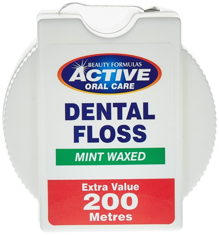 Beauty Formulas Active Oral Care 200-Meter Mint Waxed Dental Floss, 1 Piece