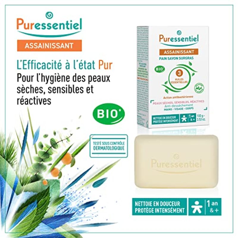 Puressentiel Purifying Extra-rich Soap Bar, 100g