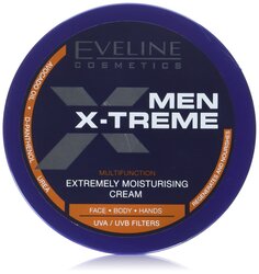 Eveline Cosmetics Men X-treme Multifunction Extremely Moisturizing Cream for Face Body & Hands, 200ml