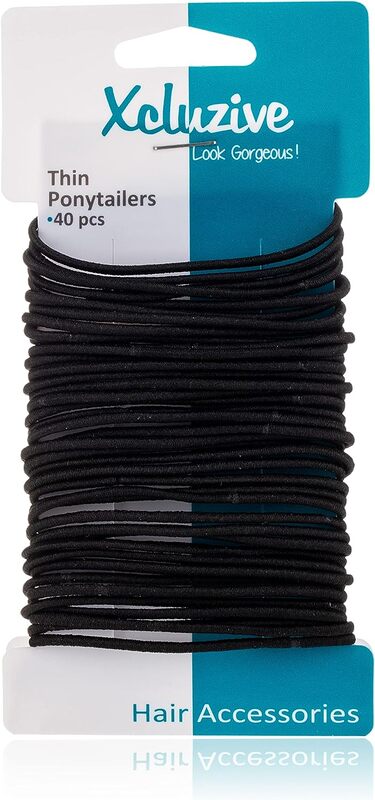 Xcluzive Thin Pony Tailers, 40 Pieces